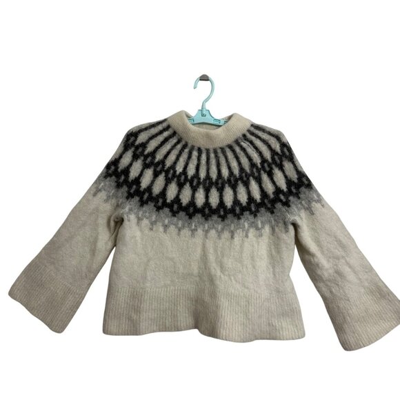 Banana Republic Womens Alpaca Blend Sweater Large Cozy Hygge Cabin Chic Comfy - Picture 2 of 7